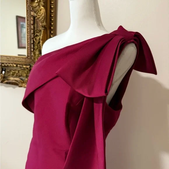 Sachin + Babi One-Shoulder Fuchsia Dress - Picture 11 of 12